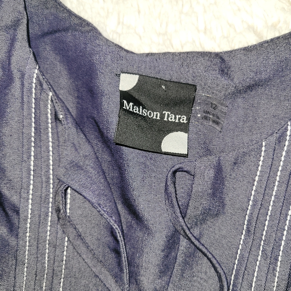 Maison Tara Fit And Flare Dress - Picture 4 of 12